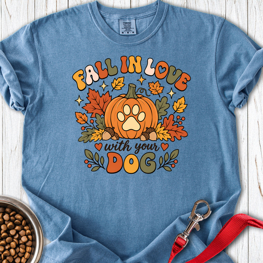 Fall In Love With Your Dog Premium Tee — Blue Jean