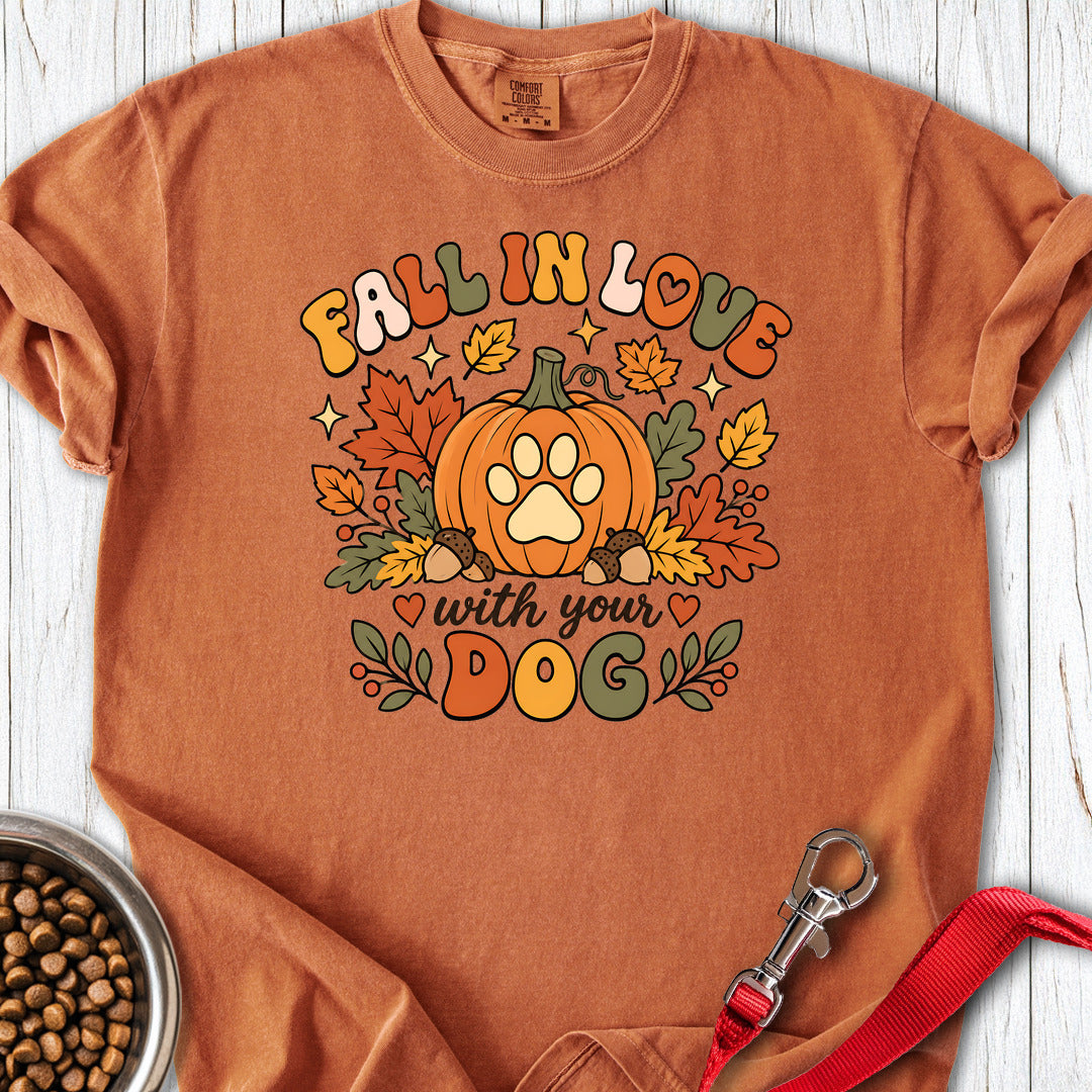 Fall In Love With Your Dog Premium Tee — Yam