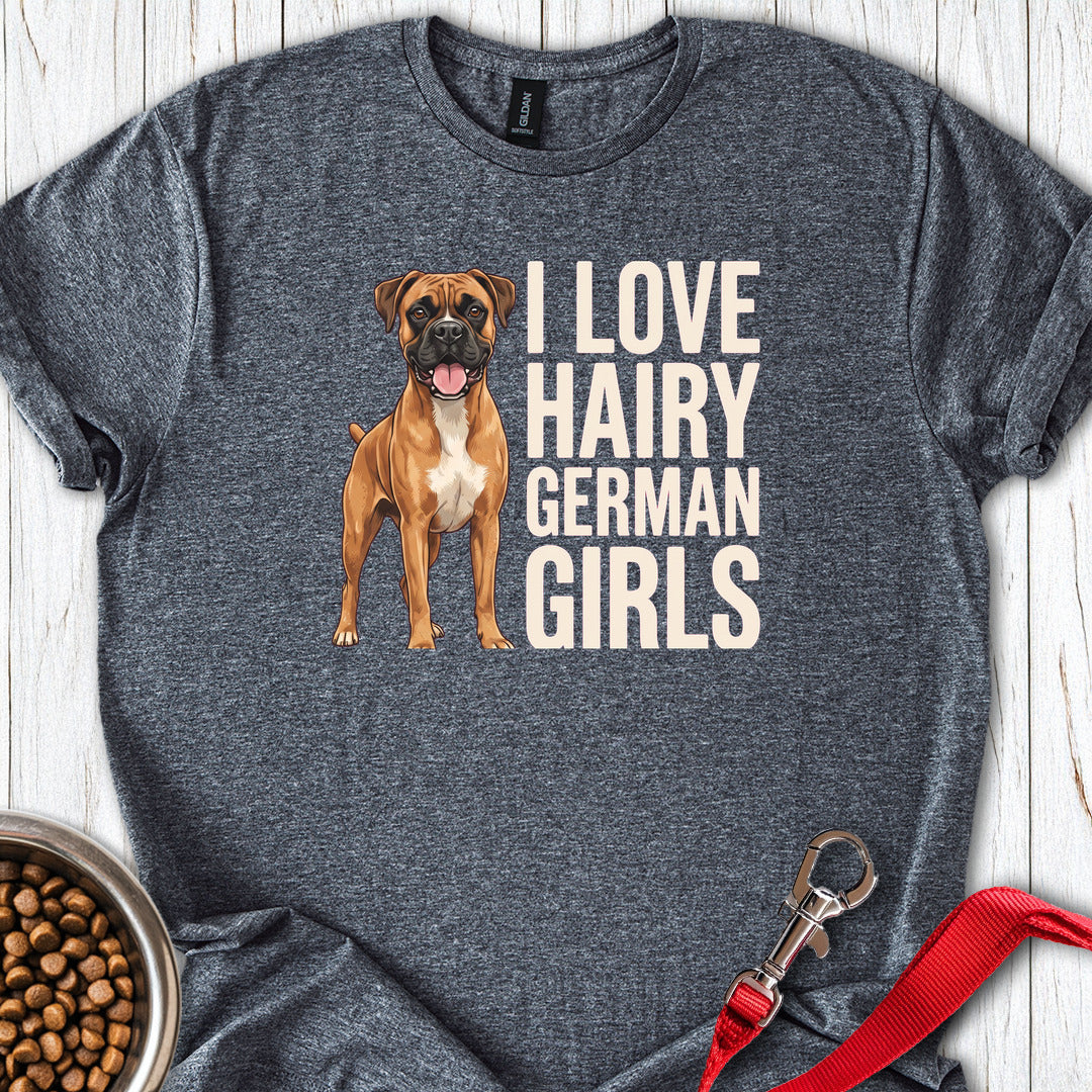 Fawn Boxer Hairy German Girl — Dark Heather