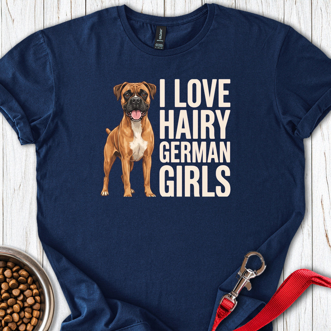 Fawn Boxer Hairy German Girl — Navy