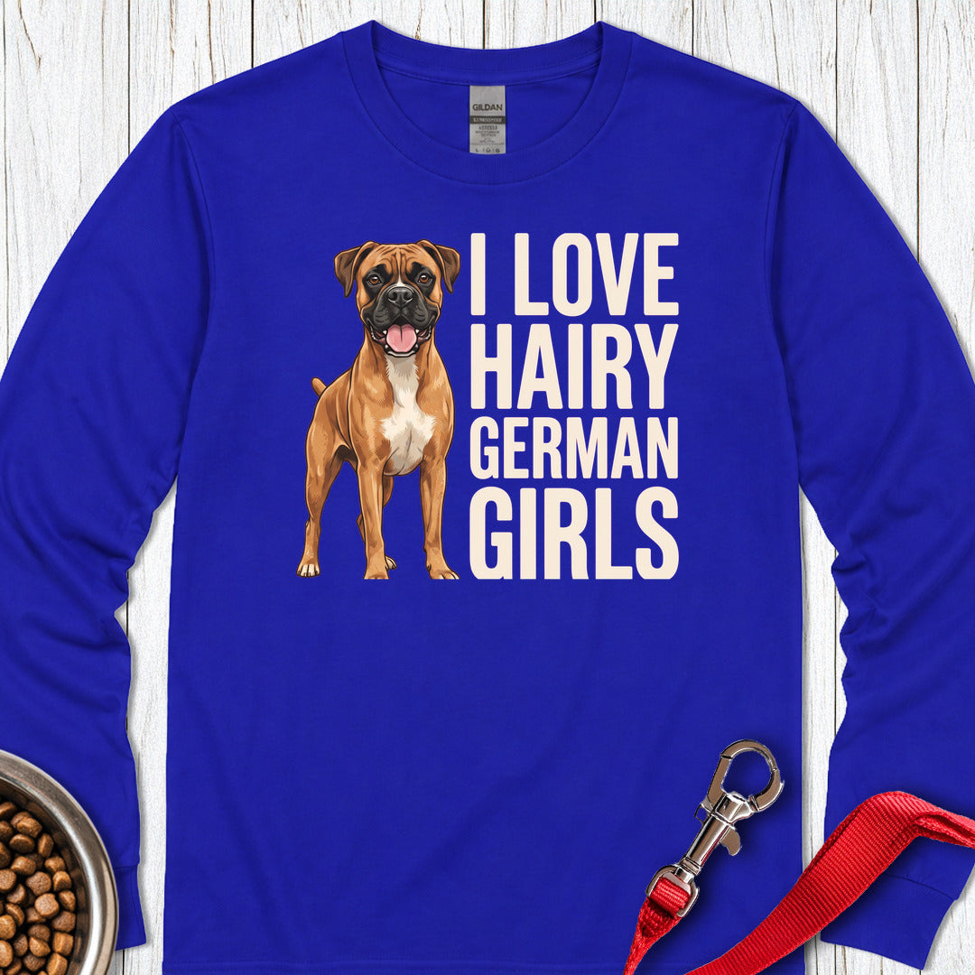 Fawn Boxer Hairy German Girl Long Sleeve Royal