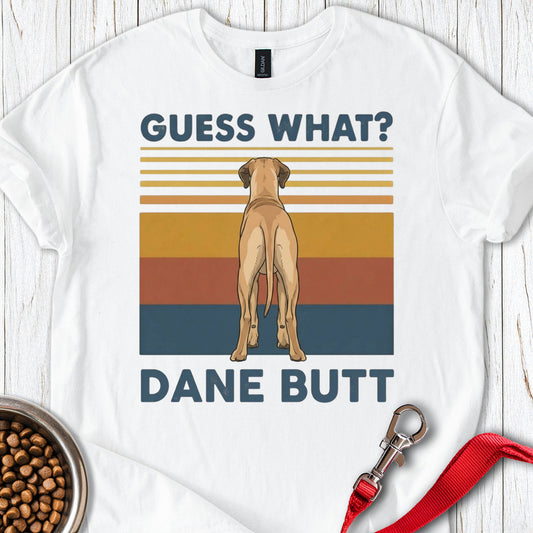 Fawn Great Dane Butt White