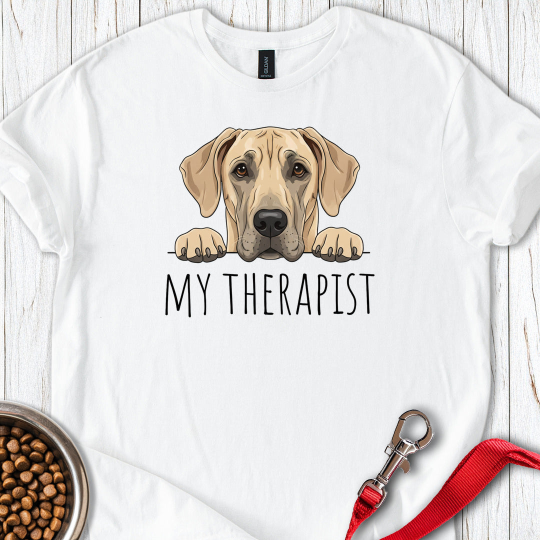 Fawn Great Dane My Therapist White