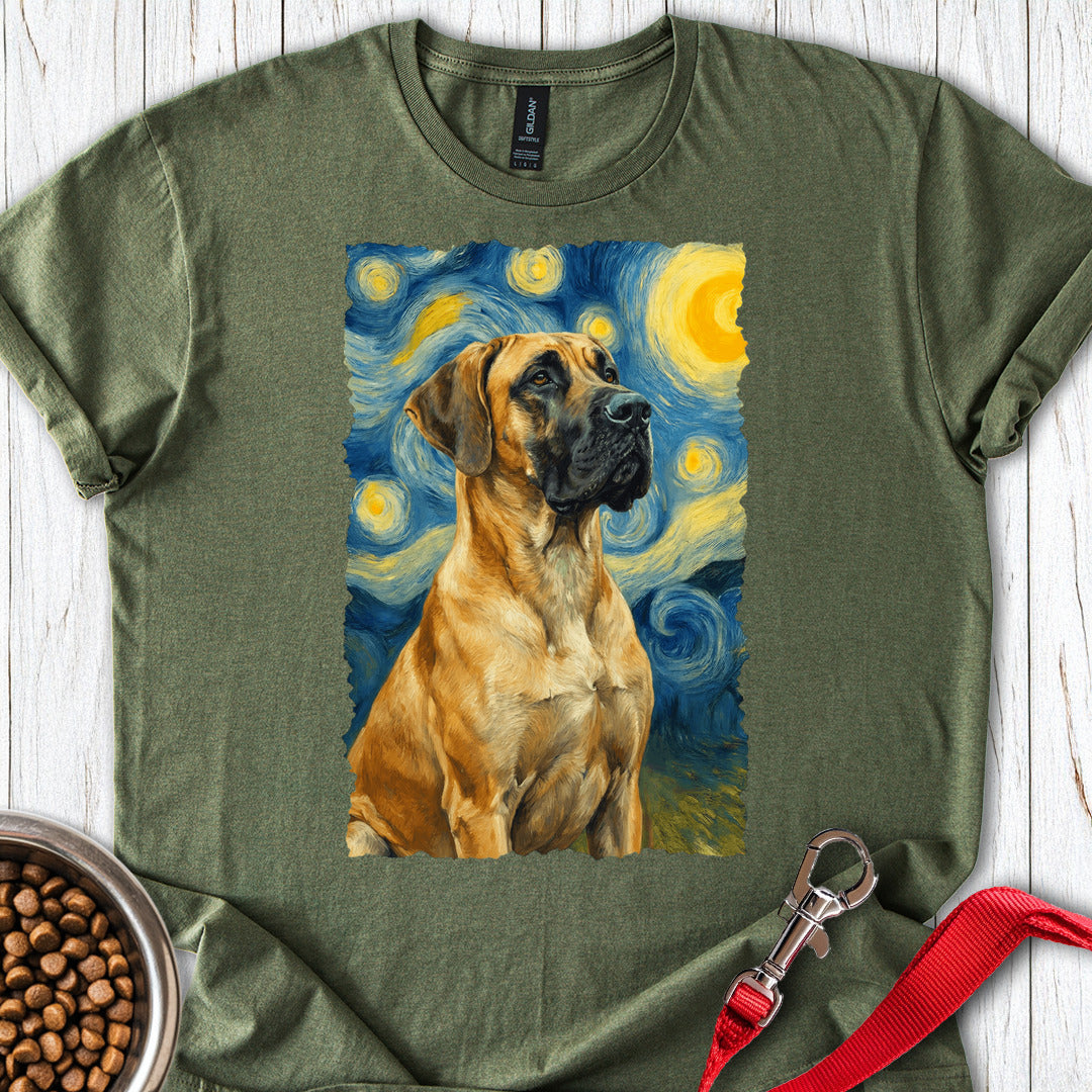 Fawn Great Dane Van Gogh Military Green