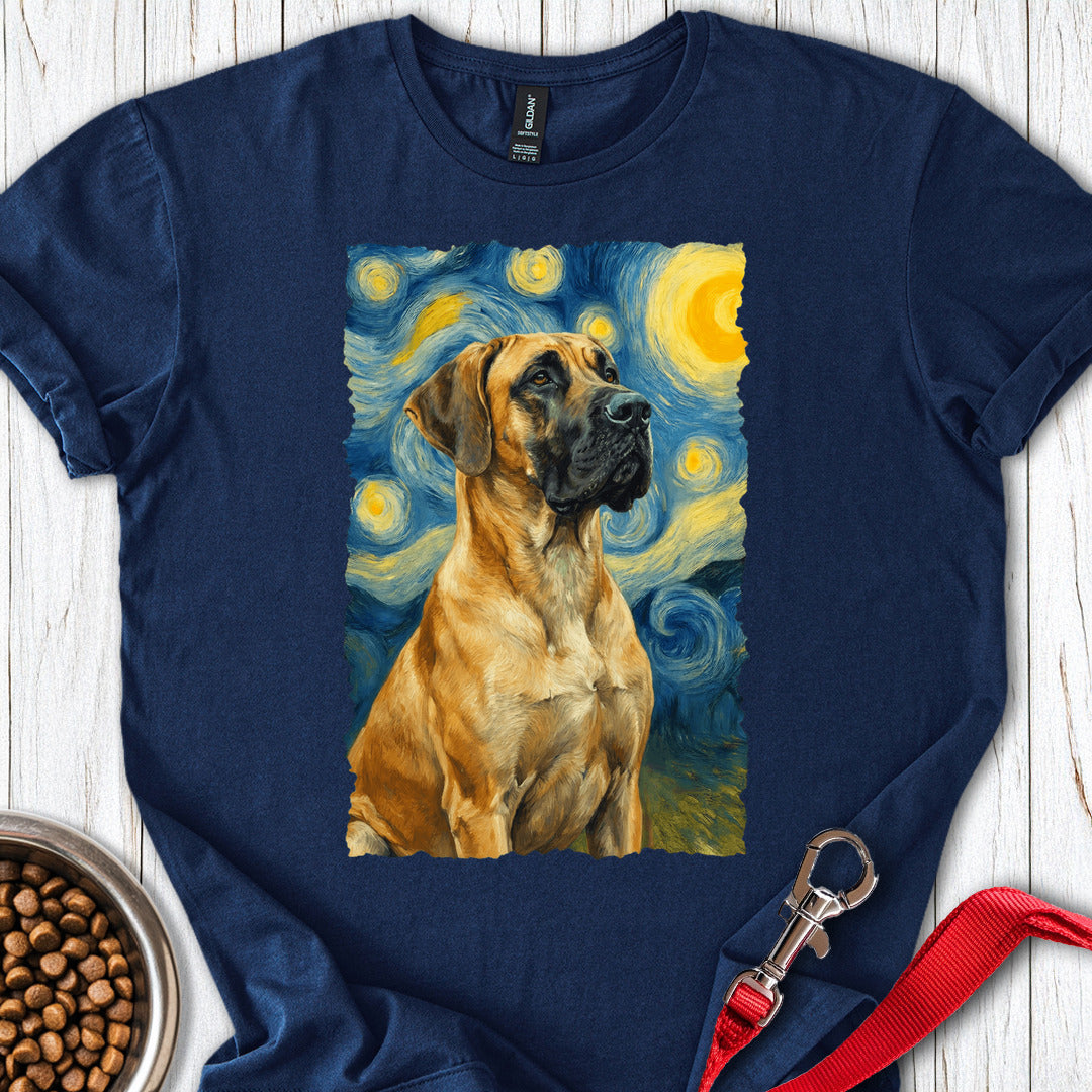 Fawn Great Dane Van Gogh Navy