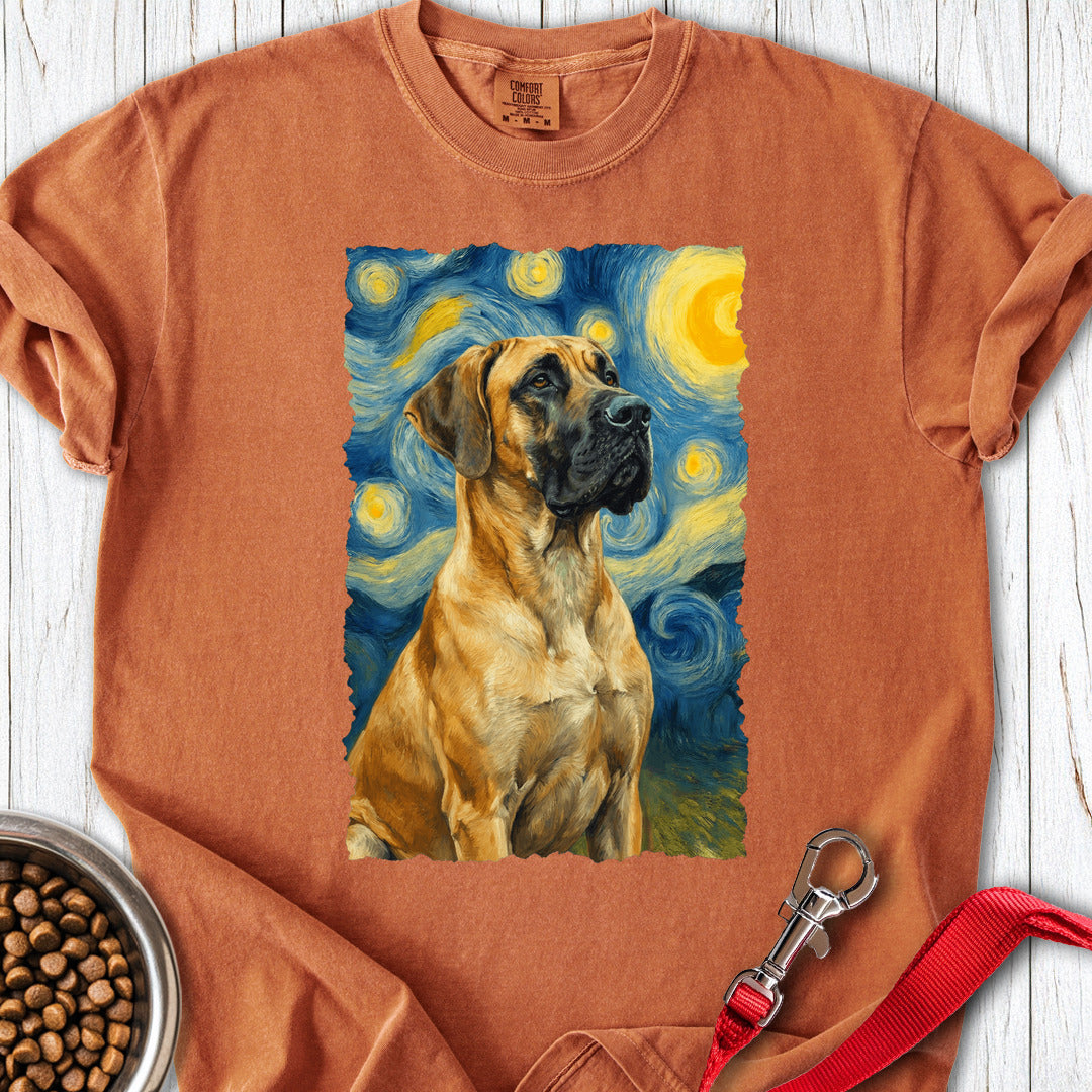 Fawn Great Dane Van Gogh Premium Tee — Yam