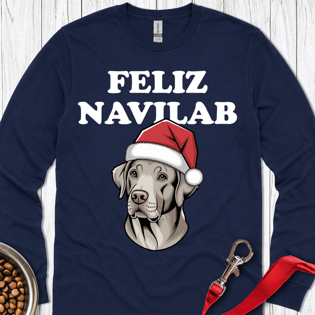 Feliz Navilab Silver Lab Long Sleeve — Navy