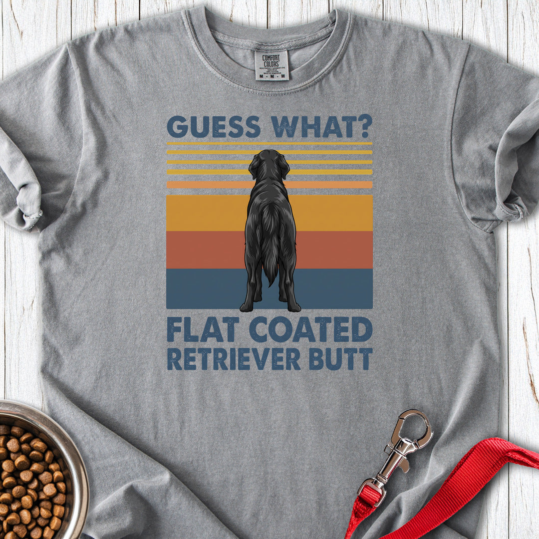 Flat Coated Retriever Butt Premium Tee — Grey