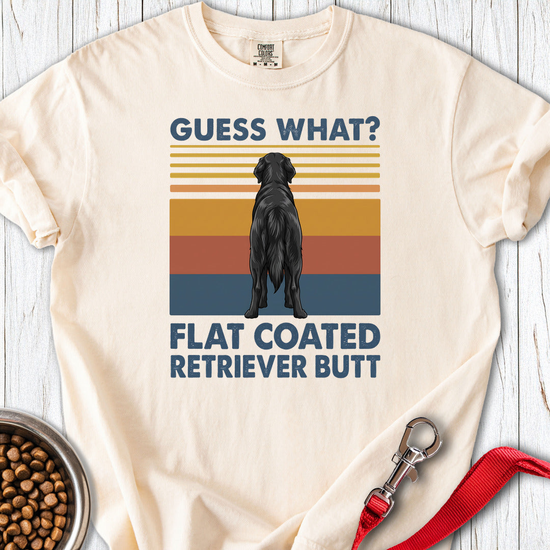 Flat Coated Retriever Butt Premium Tee — Ivory
