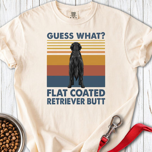 Flat Coated Retriever Butt Premium Tee Ivory