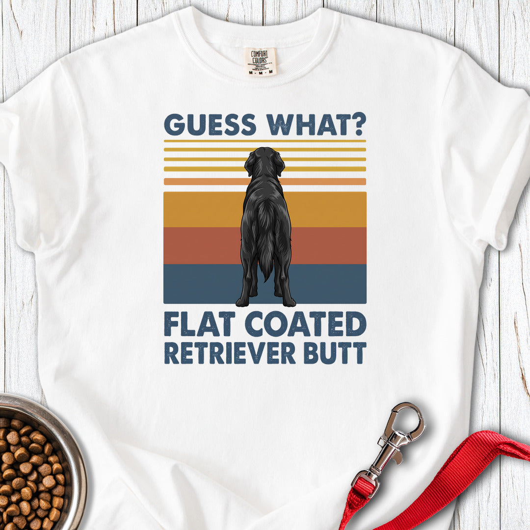 Flat Coated Retriever Butt Premium Tee — White