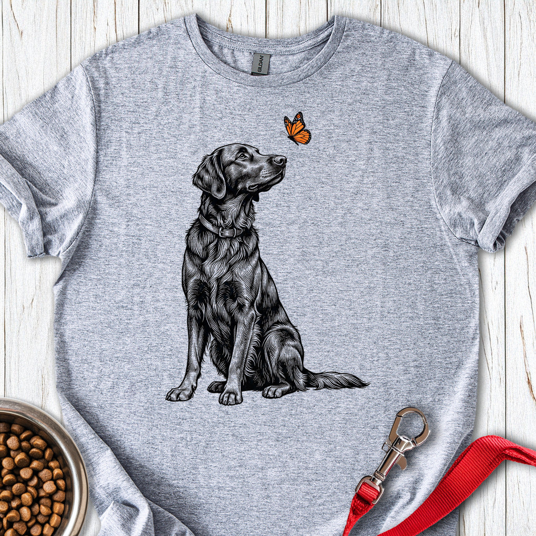 Flat Coated Retriever Butterfly — Sport Grey