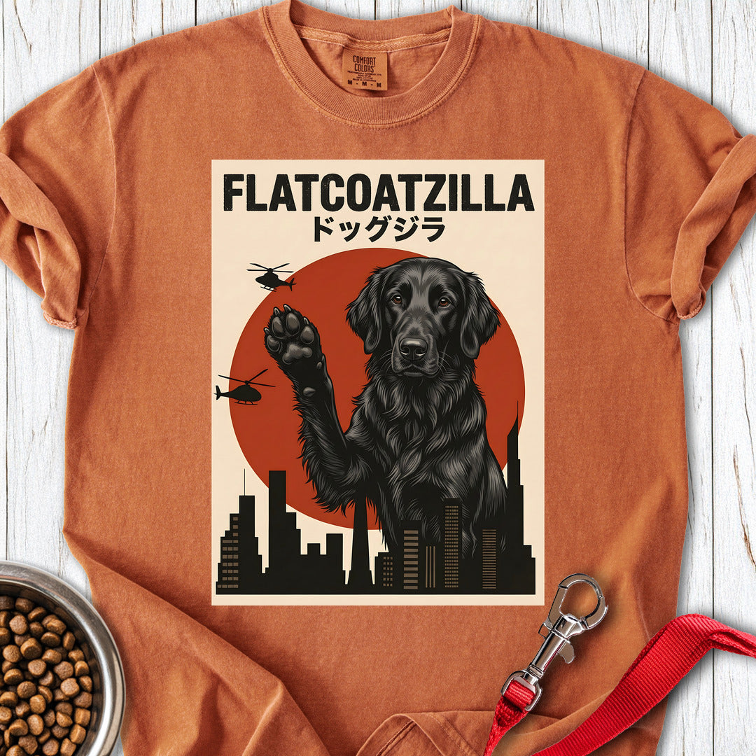 Flat Coated Retriever Flatcoatzilla Premium Tee — Yam