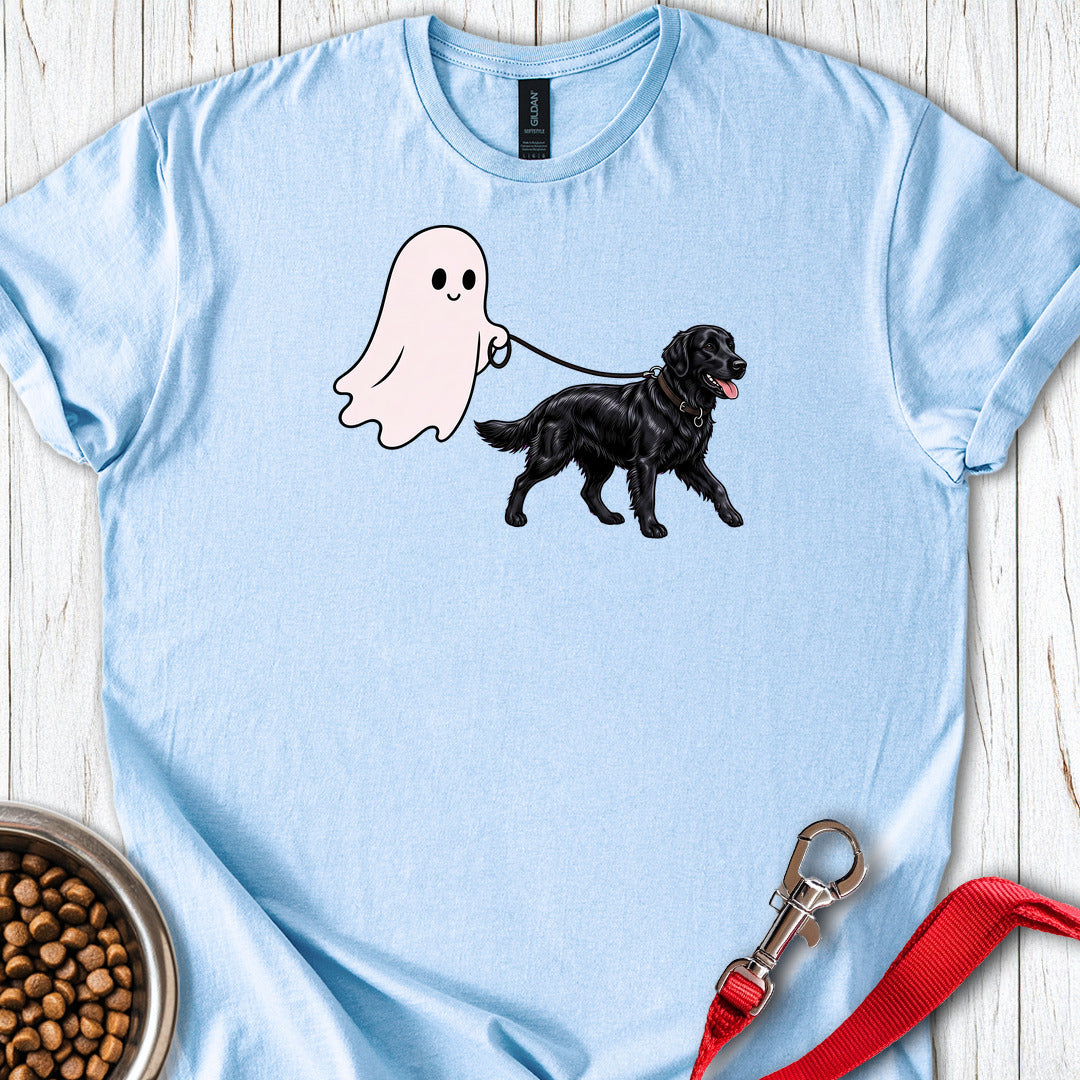 Flat Coated Retriever Ghost Walk — Light Blue
