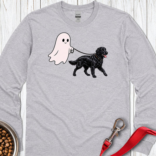 Flat Coated Retriever Ghost Walk Long Sleeve — Sport Grey