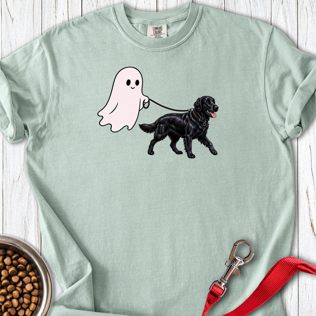 Flat Coated Retriever Ghost Walk Premium Tee — Bay