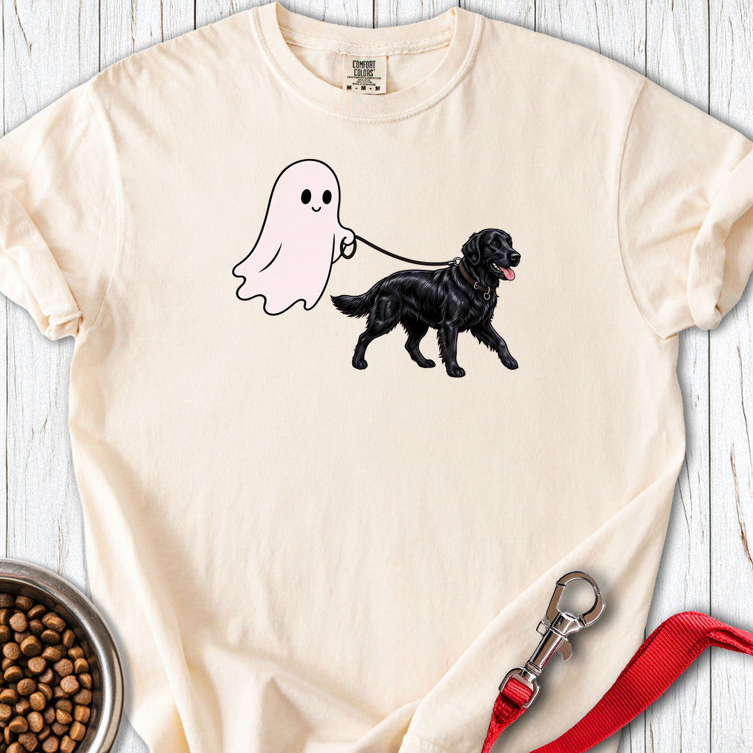 Flat Coated Retriever Ghost Walk Premium Tee — Ivory