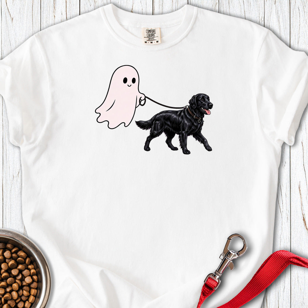 Flat Coated Retriever Ghost Walk Premium Tee — White