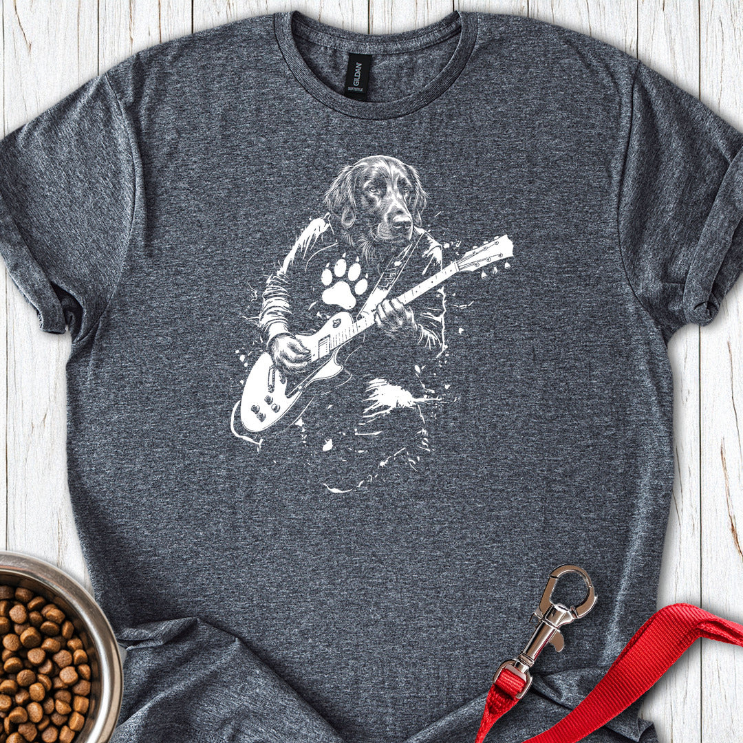 Flat Coated Retriever Guitar — Dark Heather