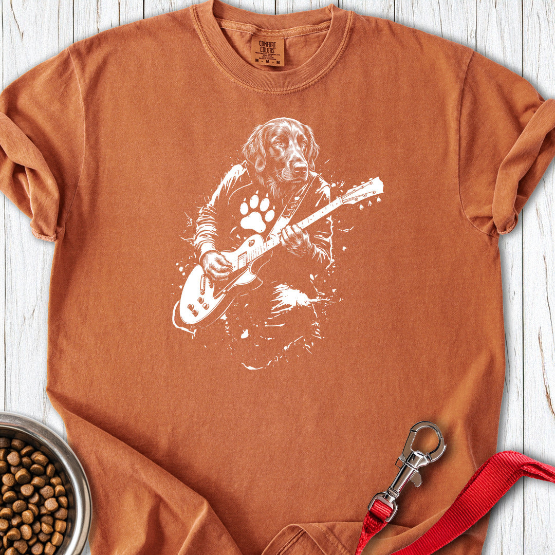 Flat Coated Retriever Guitar Premium Tee — Yam