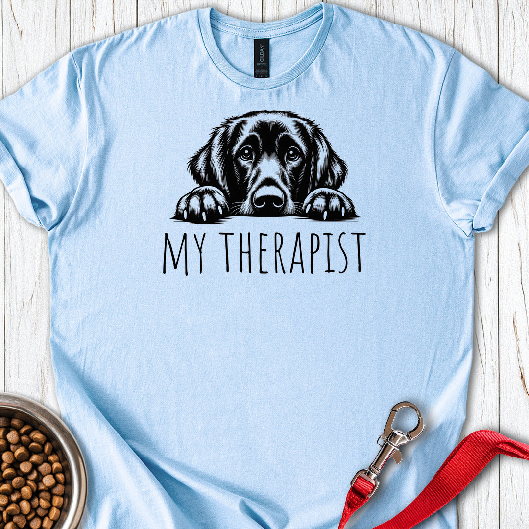 Flat Coated Retriever My Therapist — Light Blue