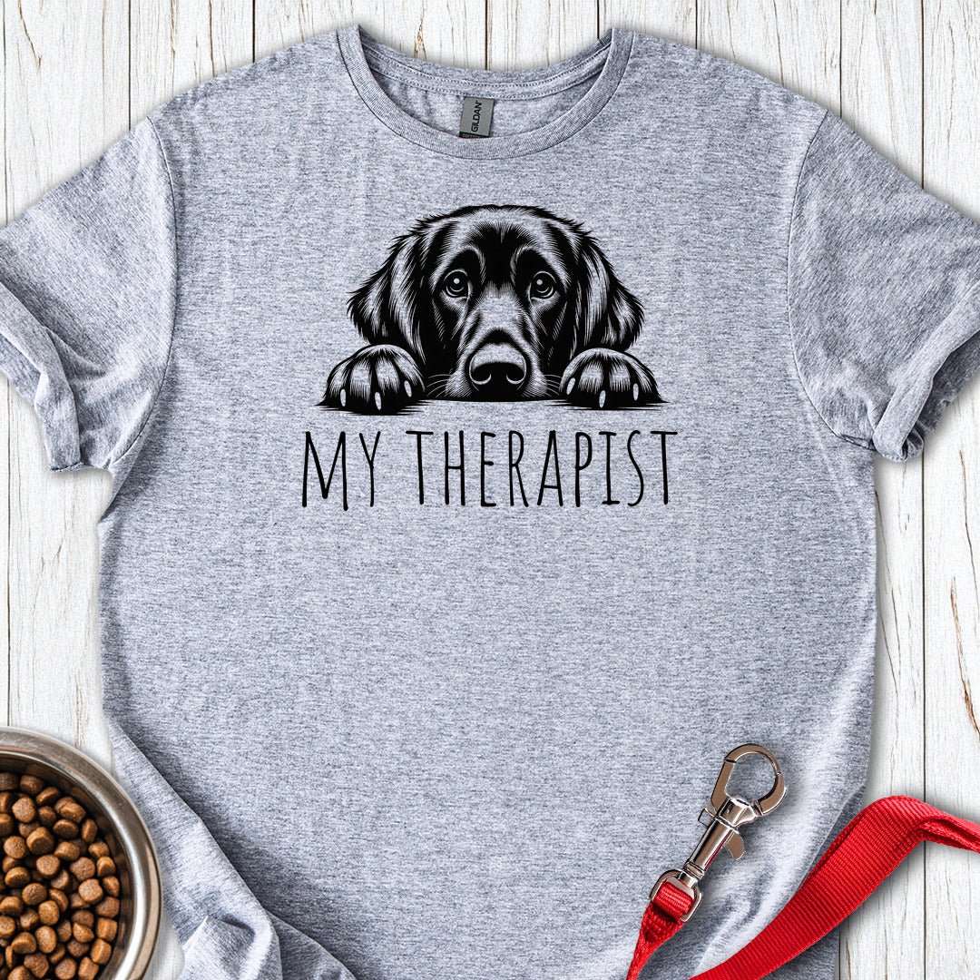 Flat Coated Retriever My Therapist — Sport Grey