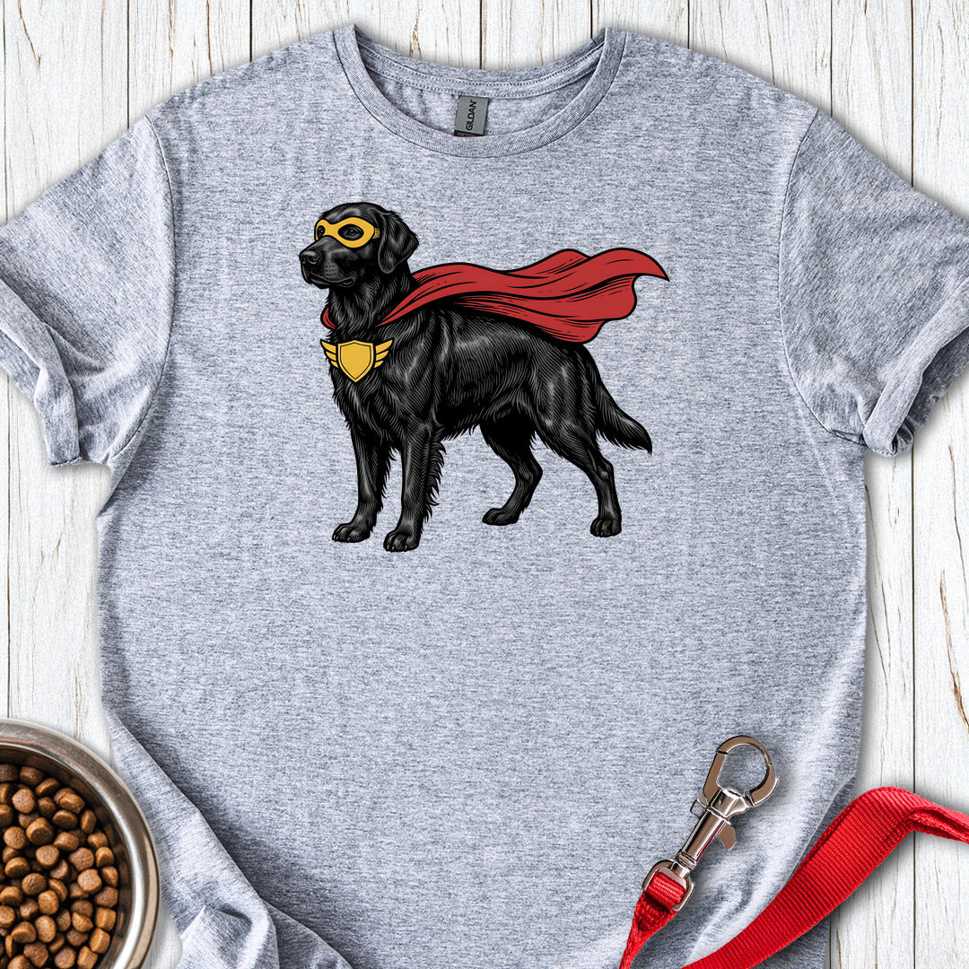 Flat Coated Retriever Superhero — Sport Grey