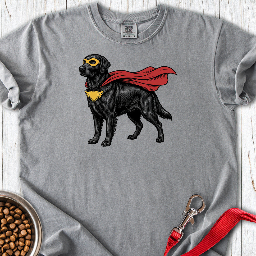 Flat Coated Retriever Superhero Premium Tee — Grey