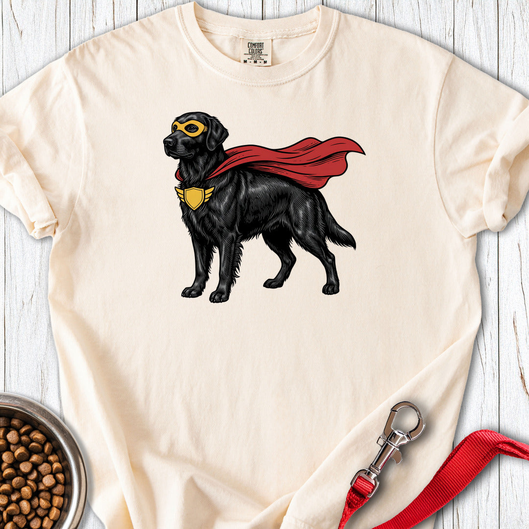 Flat Coated Retriever Superhero Premium Tee — Ivory