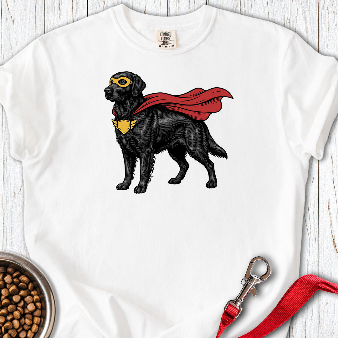 Flat Coated Retriever Superhero Premium Tee — White
