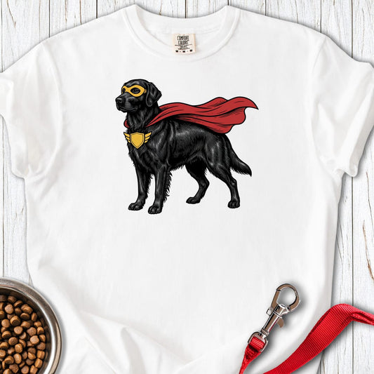 Flat Coated Retriever Superhero Premium Tee White
