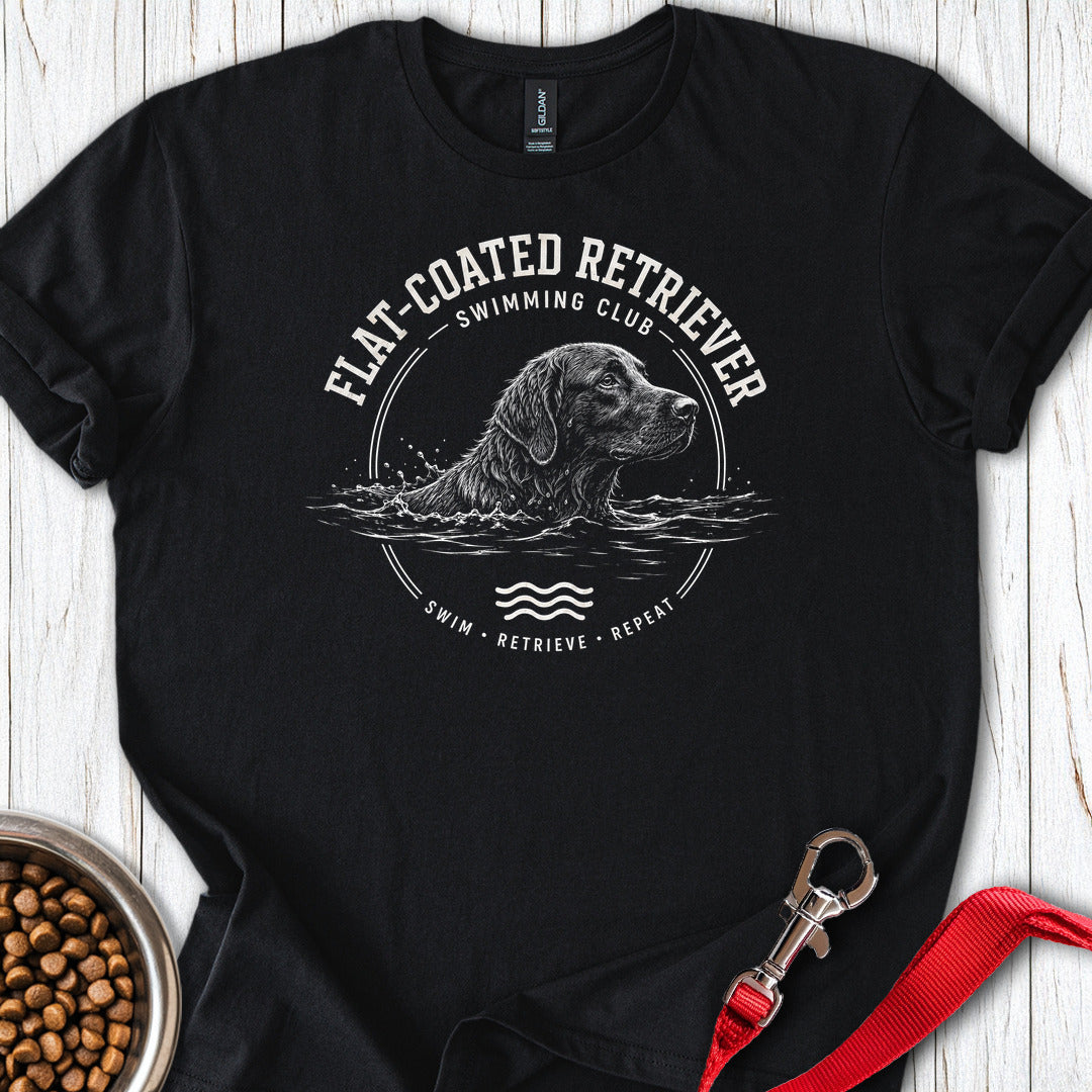 Flat-Coated Retriever Swimming Club — Black