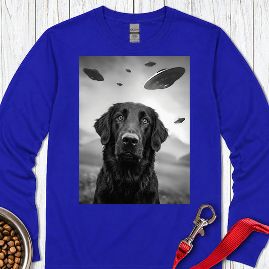 Flat Coated Retriever UFO Long Sleeve — Royal