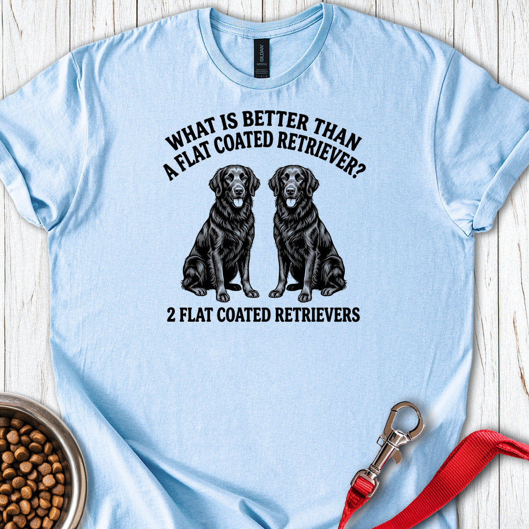 Flat Coated Retriever What Is Better Than One — Light Blue