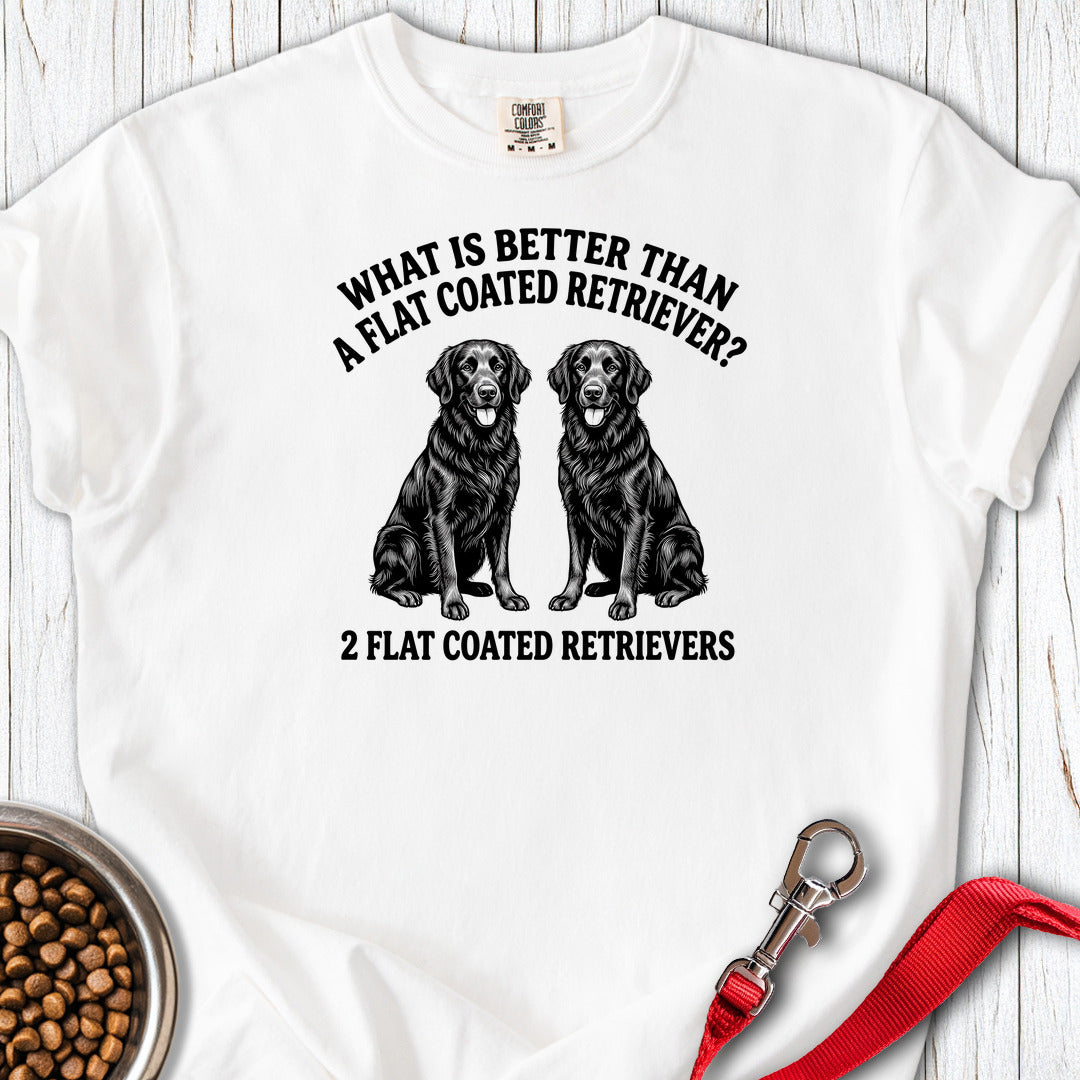 Flat Coated Retriever What Is Better Than One Premium Tee — White