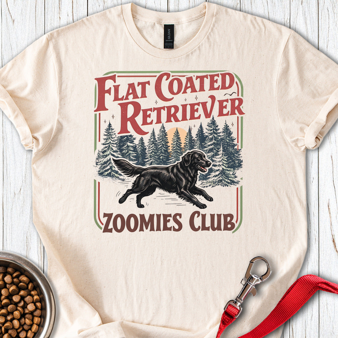 Flat Coated Retriever Zoomies Club — Natural