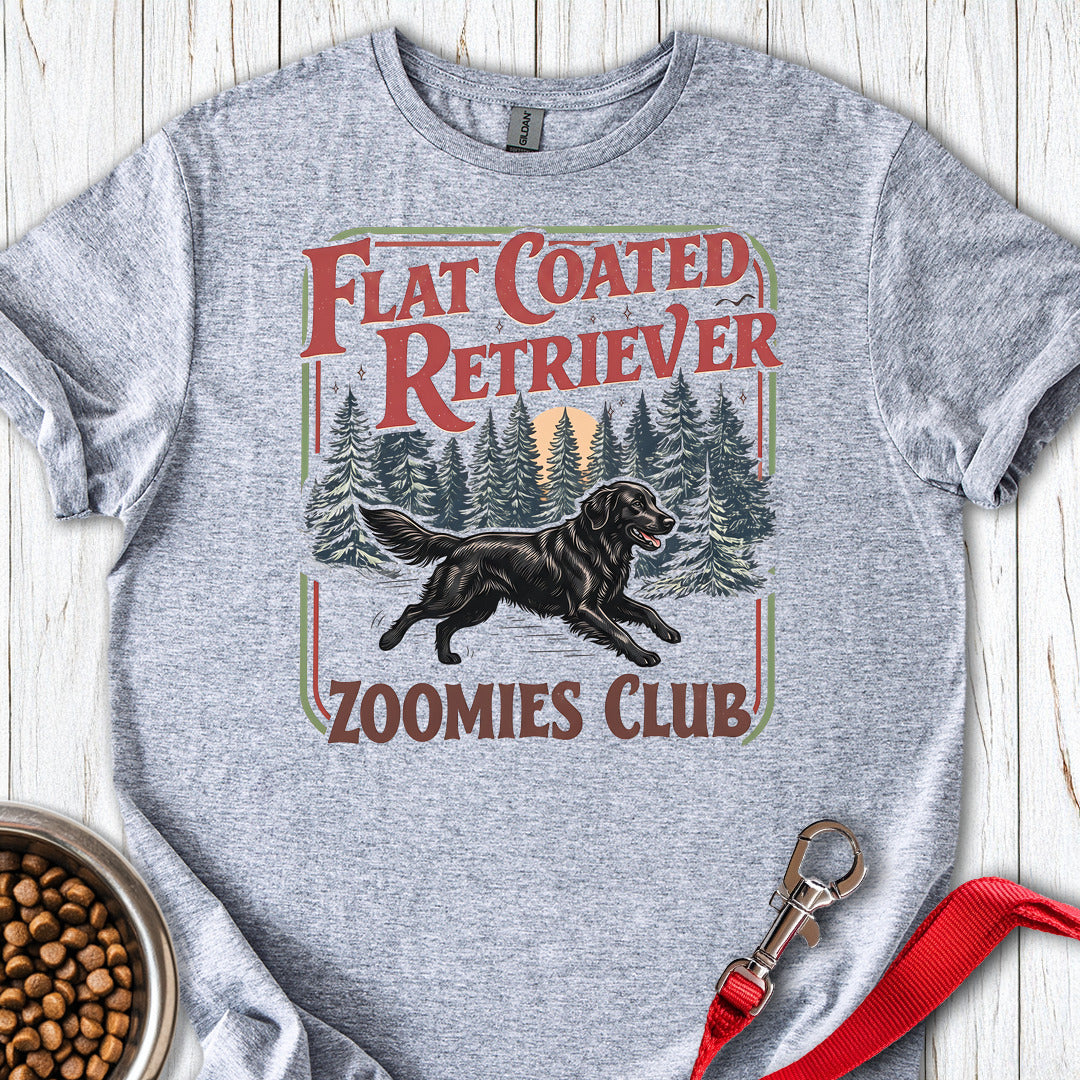 Flat Coated Retriever Zoomies Club — Sport Grey
