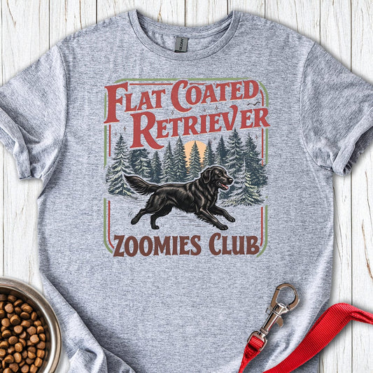 Flat Coated Retriever Zoomies Club Sport Grey