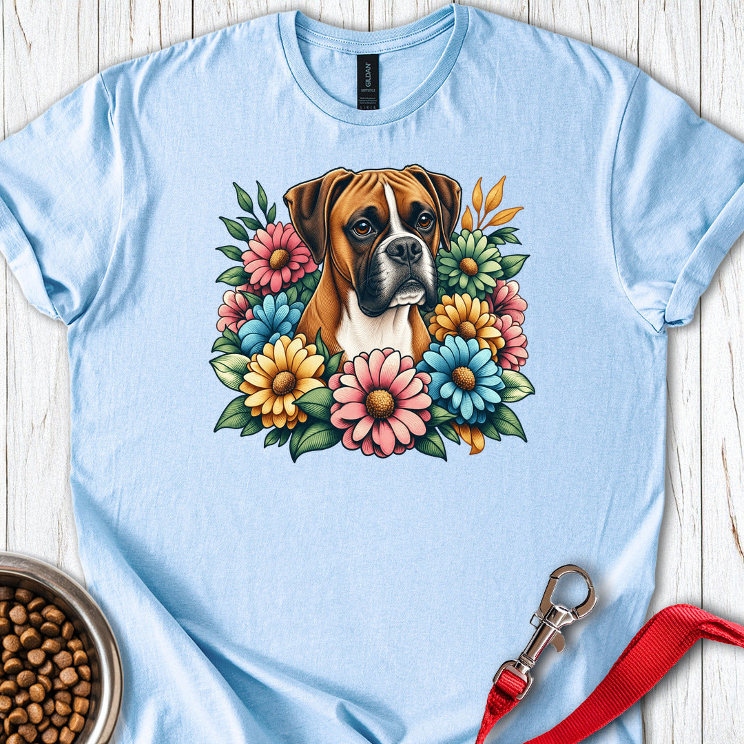 Floral Boxer — Light Blue