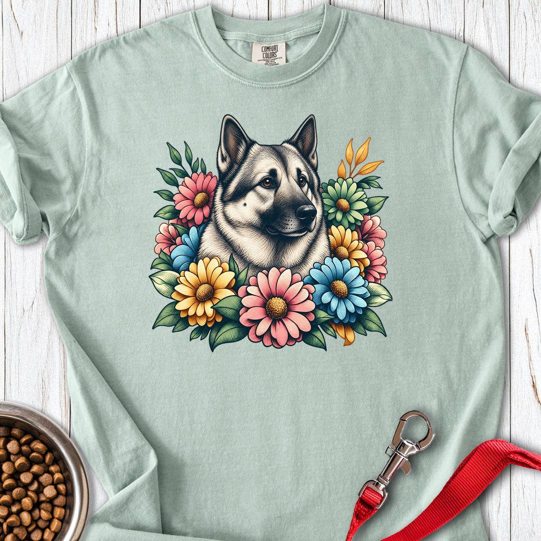 Flower Wreath Premium Tee — Bay