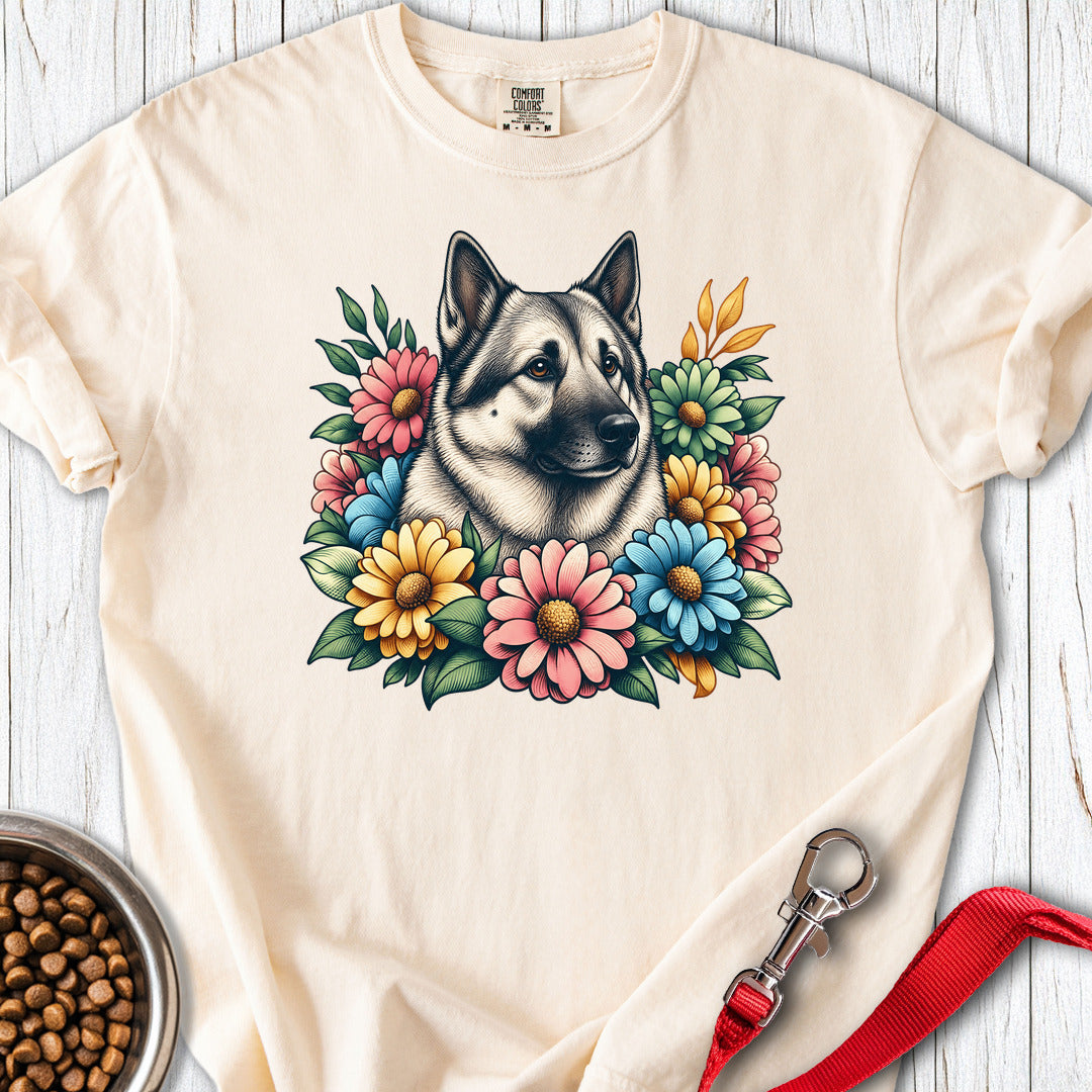 Flower Wreath Premium Tee — Ivory