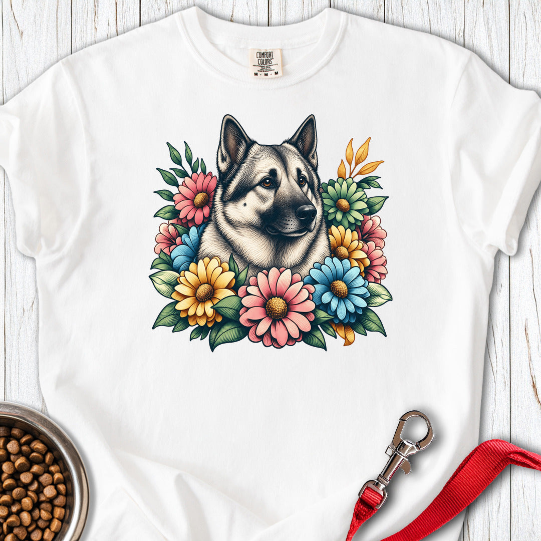 Flower Wreath Premium Tee — White