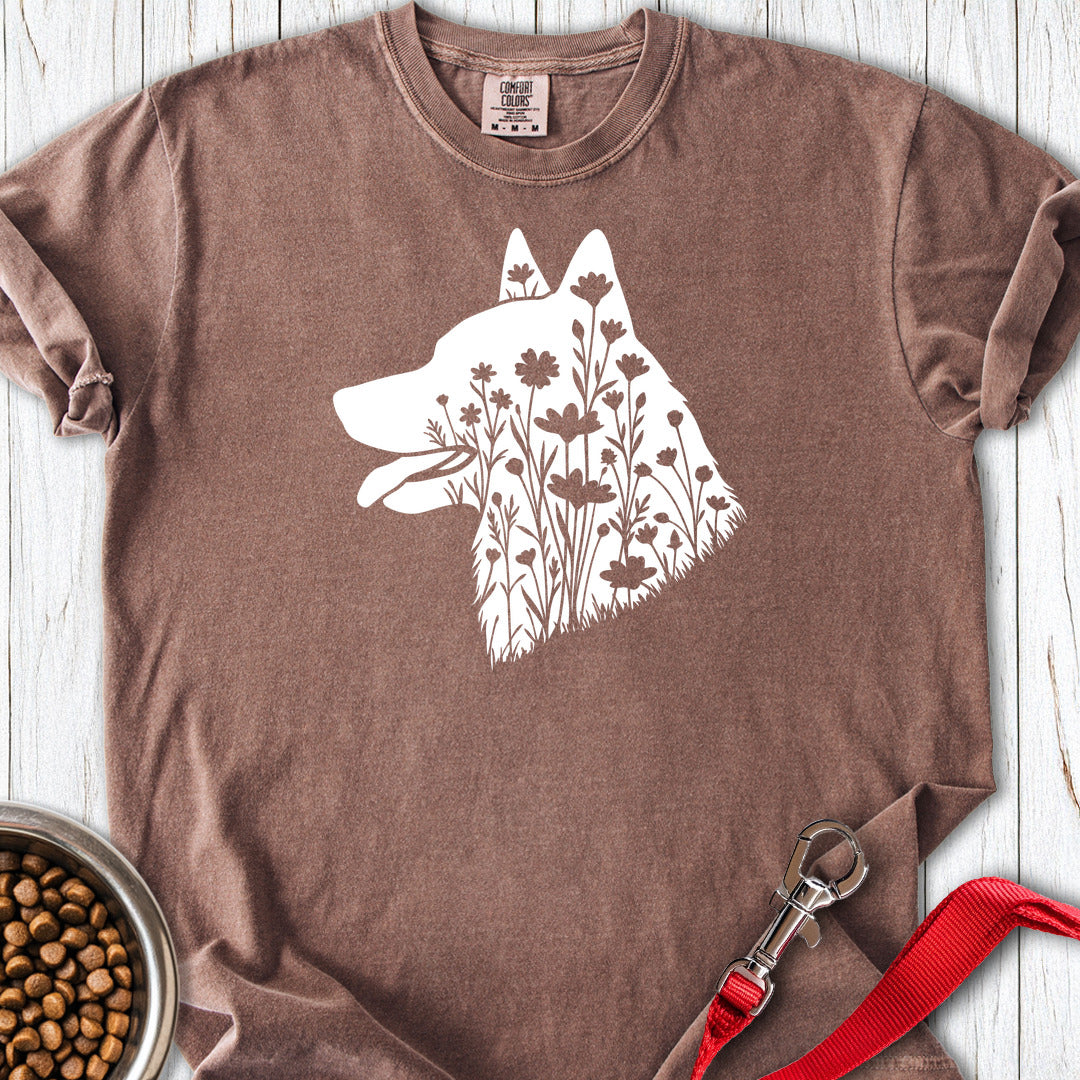 Flowers Premium Tee — Espresso