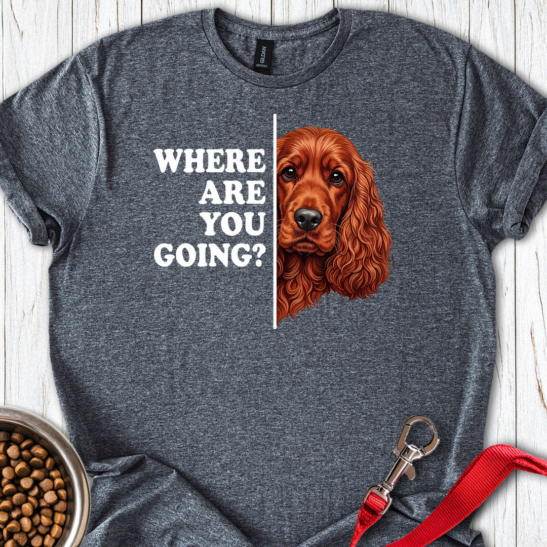 Following Red Cocker Spaniel Dark Heather
