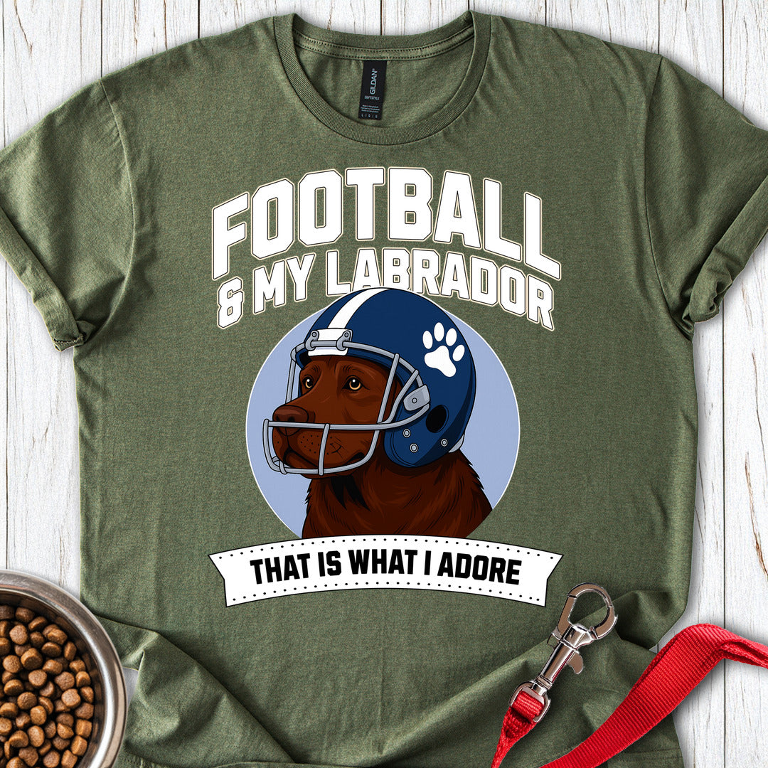Football Chocolate Labrador Military Green