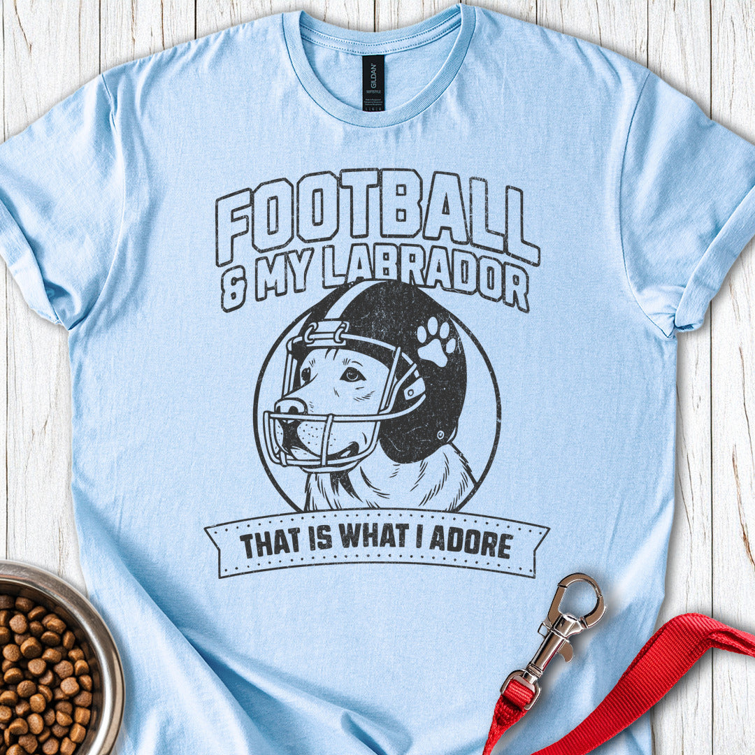 Football & My Labrador Light Blue