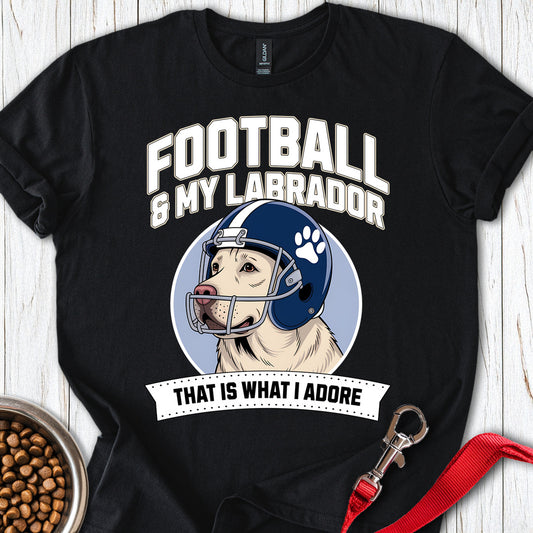 Football Yellow Labrador Black
