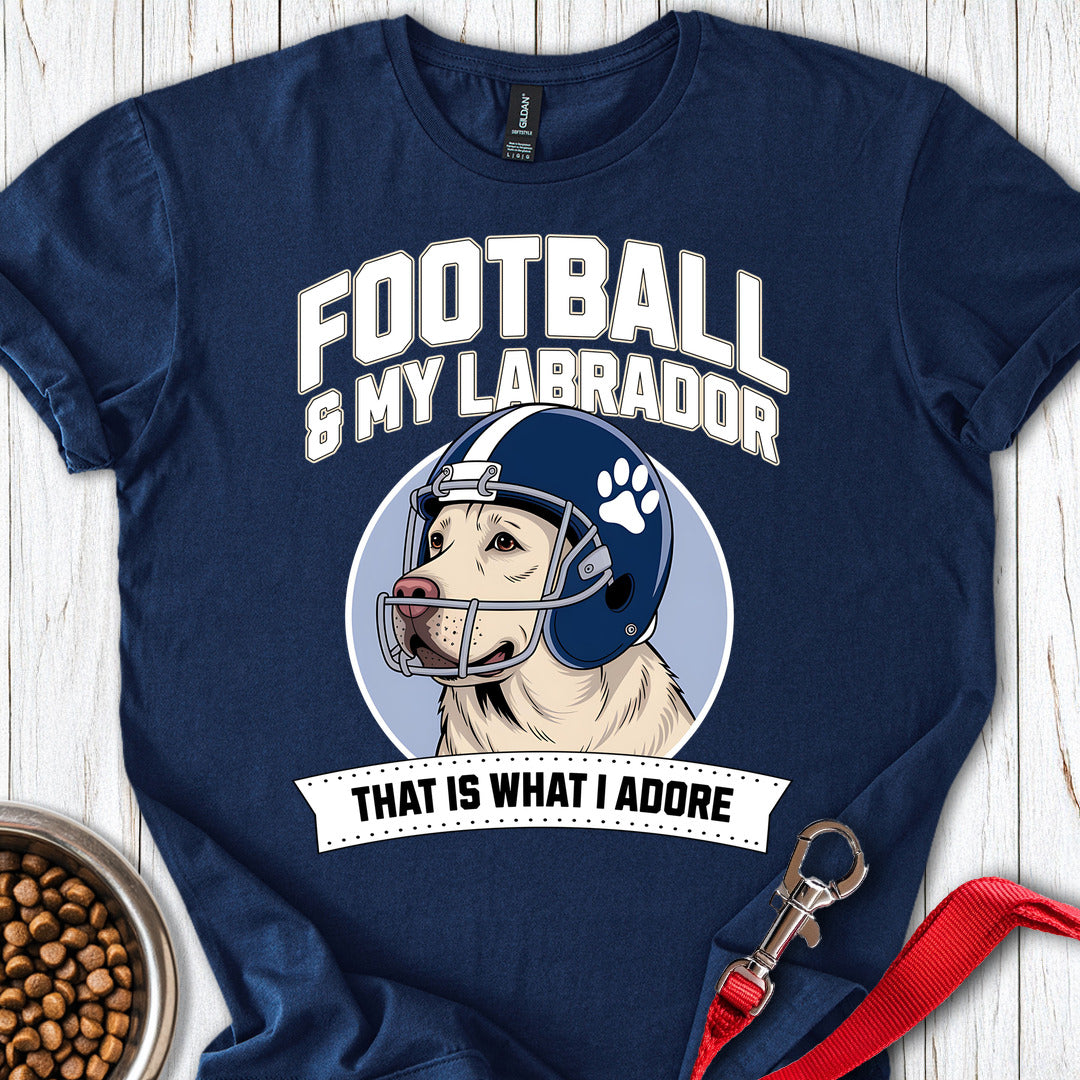 Football Yellow Labrador Navy