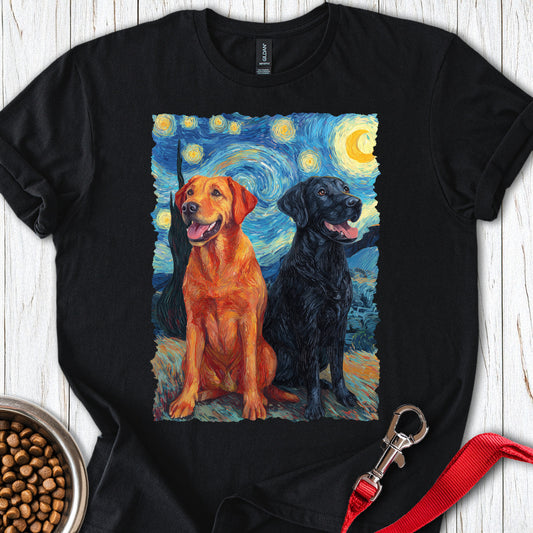 Fox Red & Black Lab Van Gogh Black