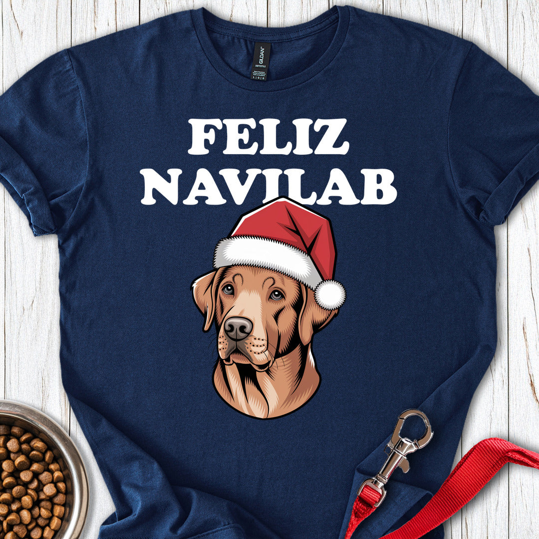 Fox Red Lab Funny Christmas Navy